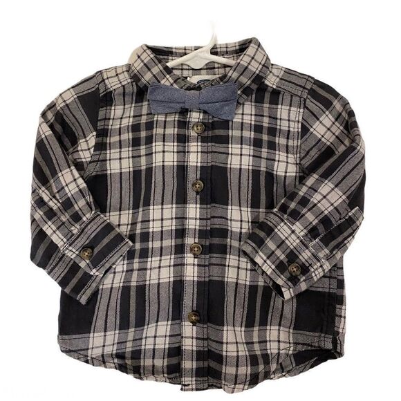 Old Navy Other - Boys Long Sleeve Button Down Shirt with Bow Tie